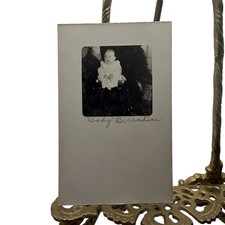 Antique C1910s Baby Bernadine Portrait RPPC Real Photo Postcard Velox 3.5x5.5 picture