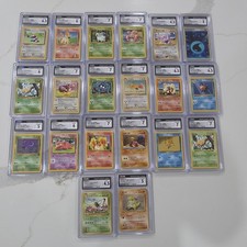 CGC Graded Pokémon 20-Card Lot Holo/Shadowless Base Set Jungle Team Rocket picture