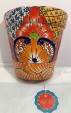 Talavera Mexican Wall Pocket Garden Pot Handmade Bright Colors NEW Never Used picture
