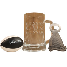 Guinness Glass Pint Tankard Official Metal Bottle Opener Stress Ball Gift 20oz picture