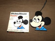 VINTAGE WALT DISNEY MICKEY MOUSE TRANSISTOR RADIO IN BOX  picture
