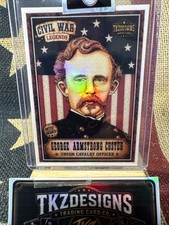 2026Tkzdesigns CivilWarLegends George Armstrong Custer ArtistSigned TradingCard picture