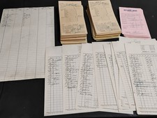 1950'S NEWPORT KY ILLEGAL GAMBLING  TALLY SHEETS CRAPS LATIN QUARTER LITE CAFE picture