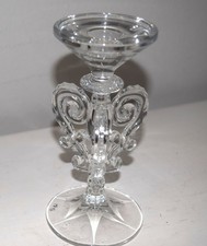 Vintage 1990’s Shannon Crystal Detail Scroll Candle Stick Holder picture