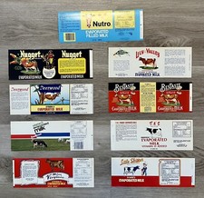 9 Vintage Evaporated Milk Labels picture