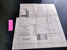 1894 Washington Aqueduct Valley Little Falls Engineer Foldout Sketch Map Diagram picture