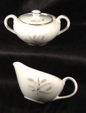 Vintage Creative SPRING WHEAT Covered Sugar Bowl Creamer Pitcher Set picture