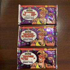 Vintage Ultra Tattoo Champ Bubble Gum 8 Tattoos Richardson Sealed 90s Lot of 3 picture