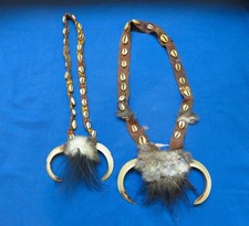 TWO VINTAGE KARAHUT MEN’S CHEST ORNAMENTS PAPUA NEW GUINEA  picture