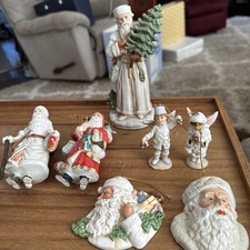 VTG Enesco Ornaments From “The Gifted Line” & Father Christmas Figurine picture