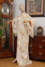 DEAR VANILLA JAPANESE KIMONO WOMEN'S ROBE GOWN AUTHENTIC MADE IN JAPAN VINTAGE picture