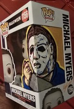 Funko Pop Halloween Michael Myers #1156 Custom Hand Drawn Box Art OOAK picture