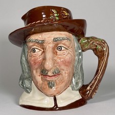 Royal Doulton Izaak Walton D6404 Large Character Jug Toby Mug AS IS Display 7