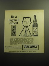1958 Bacardi Rum Advertisement - Be a highball expert picture