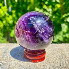 217G natural Green fluorite ball quartz crystal Sphere Reiki energy healing picture