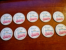 Lot (10) Vintage Duplex Brand Paper Milk Caps picture