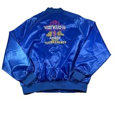 Vtg Westward Ho Casino Las Vegas Satin Snap Button Jacket XL Slots Hong Kong picture