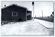 Fredericksburg Iowa IA Postcard C&W Depot c1980's Unposted Vintage RPPC Photo picture