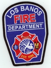 CALIFORNIA CA LOS BANOS FIRE DEPARTMENT NICE SHOULDER PATCH POLICE SHERIFF picture
