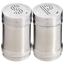 2oz Stainless Steel Metal Salt and Pepper Shakers for Kitchen, 3.5 in picture