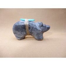 Zuni Vintage Native American Fetish Picasso Bear Saul Yuselew Very Rare #YUS226 picture