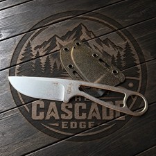 ESEE Knives Izula 1095 Stonewash Skeleton Fixed Blade Knife USA Made EDC picture