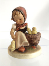 Vintage Goebel Hummel Chick Girl 57/0 TMK-2 Full Bee Germany 1950s picture