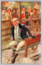 Postcard Charles Dickens Characters Mr. Pickwick in the Pound Tuck picture