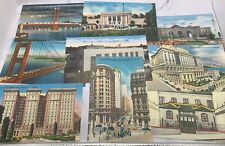 Vintage SAN FRANCISCO CALIFORNIA Stanley A. Piltz Postcards Lot of 9 (#3) picture