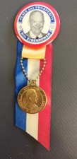 1953 DWIGHT EISENHOWER AND PEACE PROSPERITY RIBBONS pinbacks. picture