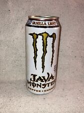 2010 Monster Energy Java Vanilla Light Drink 15oz 1 Full  Can Sealed New Rare picture