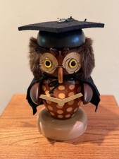Ulbricht Wooden Natural Owl Scholar, 9” Tall picture