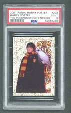 2001 Panini HARRY POTTER HOLO ROOKIE Sticker #203 PSA 9 MINT RARE LOW POP picture