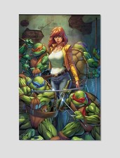TMNT #20 Campbell Giclee Print Poster 11x17 April O'Neil Turtle Power Art picture