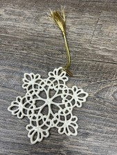 Lenox 1997 Annual Snowflake Fantasies Porcelain Christmas Ornament picture