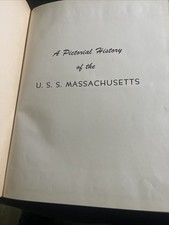 USS Massachusetts (BB-59) 1942 1943 1944 1945 WWII Cruise Book HC picture