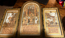 Vintage 1920s Lee Mero art deco Triptych poem prints picture