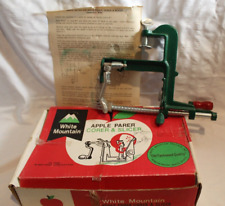 Vintage White Mountain Apple Parer Corer Slicer Peeler Original Box Instructions picture