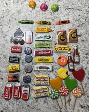 VTG 90s Advertising Magnets Lot Pepsi, Coke Sugar Daddy Oreo Heinz M&M Decor EUC picture