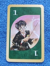 2000 Mattel Harry Potter Sorcerer’s Stone Harry Potter #1 Rookie Card RC Green picture