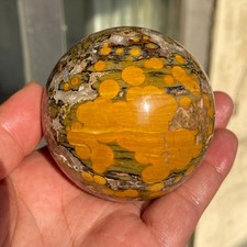 490g Rare Amazing Natural Colourful Ocean Jasper Crystal Sphere Reiki Healing picture