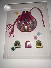 Oriental Framed Lucky Bag And Three Thimbles Colorful Display Of Timeless Beauty picture