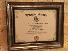 HONORABLE SERVICE - NAVY Commemorative Certificate (Type 1) w/Custom Printing picture