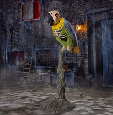 5FT Dead Water Animated LED Rotwing Parrot Animatronic Home Depot 2026 IN HAND picture