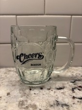 Cheers Boston Beer Mug Dimpled Glass Tankard Luminarc USA 2011 CBS Studios picture