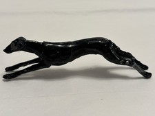 Antique 1930s Lead Greyhound  Dog Figurine Brown ENGLAND Toy 3.5