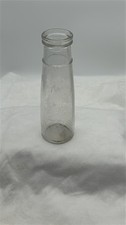 Vintage Clear Glass Milk Bottle with Mold Seam picture