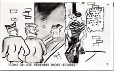 Vintage Humorous Risqué Postcard by O’Neil #2 ‘Come On Joe Remember those Lectur picture