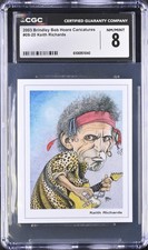 2003 Brinkley Bob Hoare Caricature KEITH RICHARDS CGC 8 Pop 1 highest picture