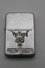 Vintage 1950s Zippo Lighter Crosby Forest Products Picayune MS VarTung picture